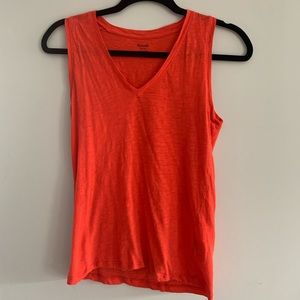 Madewell red tank top